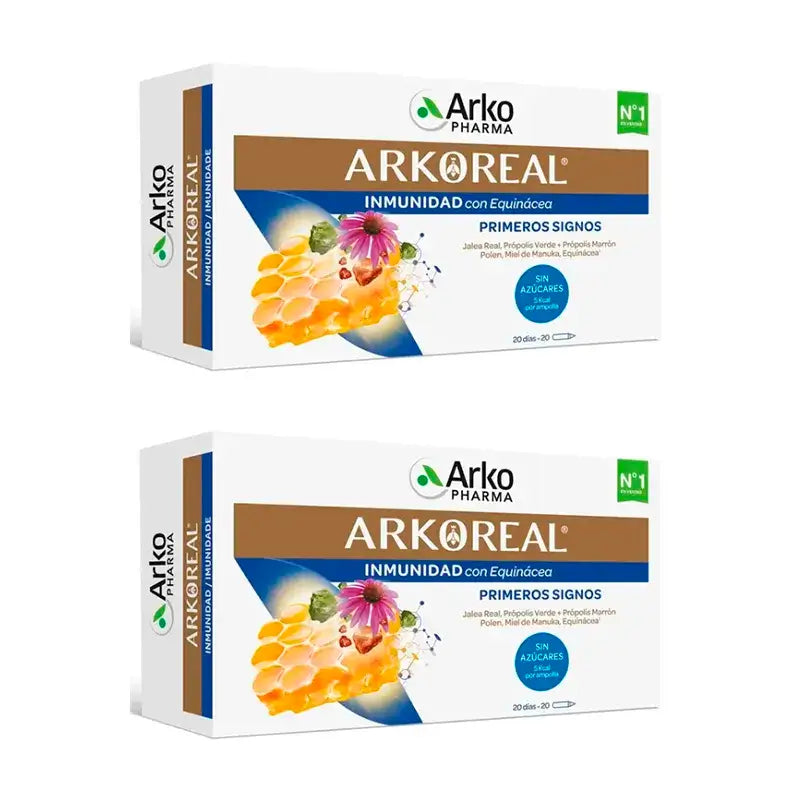 Arkopharma Arkoreal Royal Jelly Royal Jelly Sugar Free Immunity, 2X20 phials