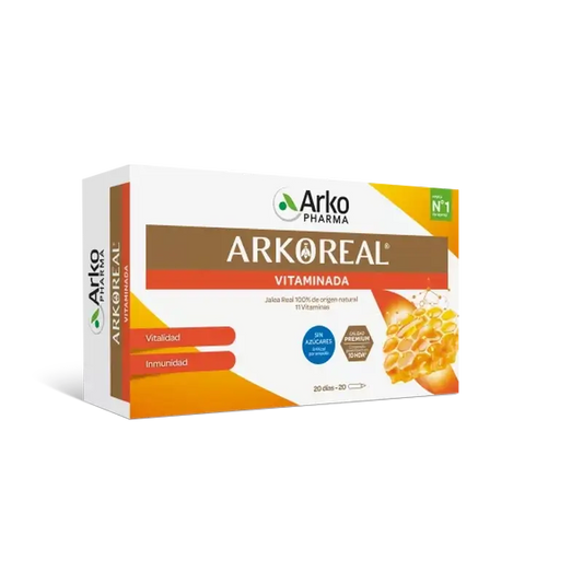 Arkopharma Arkoreal Vitadefensas Gelee Royal Zuckerfrei, 20 Fläschchen