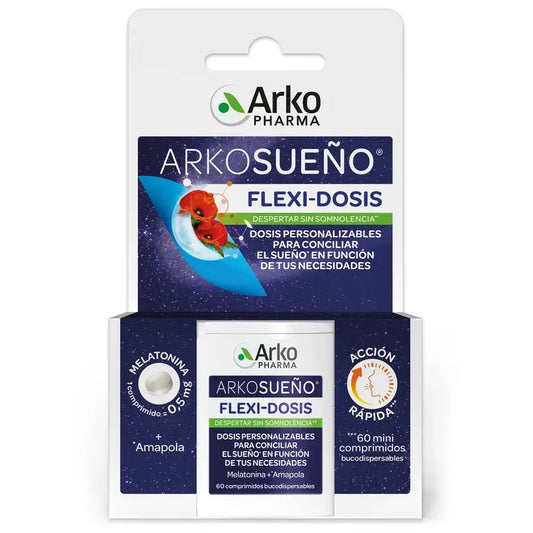 Arkopharma Arkosueño Flexi-Dose 60 Mini Sublinguale Tabletten