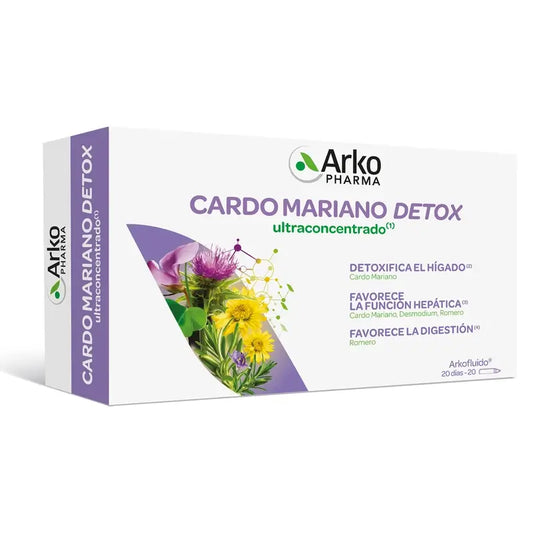 Arkopharma Arkofluido Mariendistel Detox, 20 Ampullen