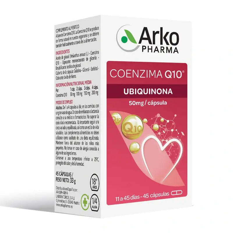 Arkopharma Arkovital Coenzym Q10, 45 Kapseln