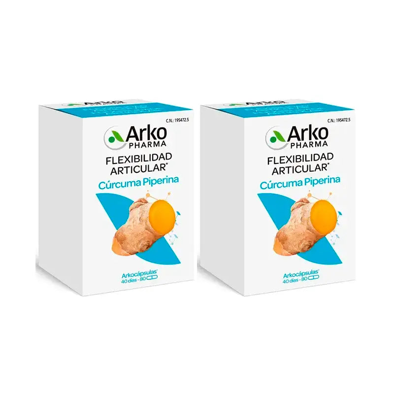 Arkopharma Kurkuma Bio, 2X80 Kapseln