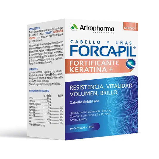 Forcapil Verstärkung mit Keratin 60 Kapseln Arkopharma