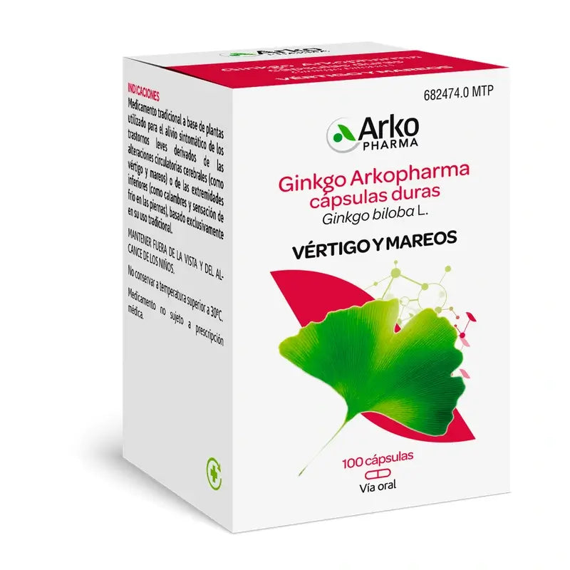 Arkopharma Arkocápsulas Ginkgo Biloba, 100 Kapseln