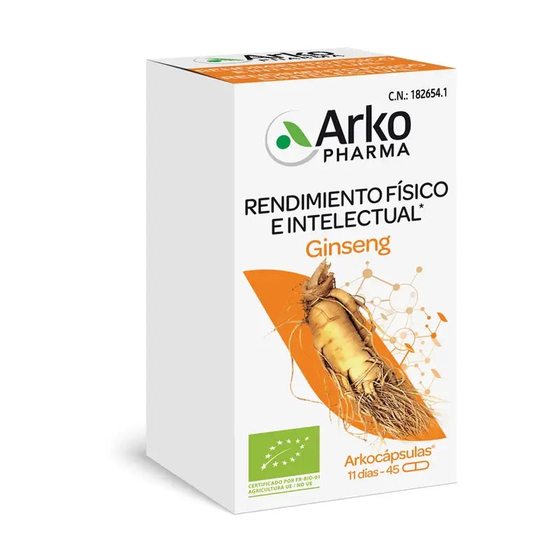 Arkopharma Arkocápsulas Ginseng Bio, 45 Kapseln