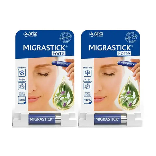 Arkopharma Migrastick Forte Roll-On Kopfschmerzen, 2X3Ml