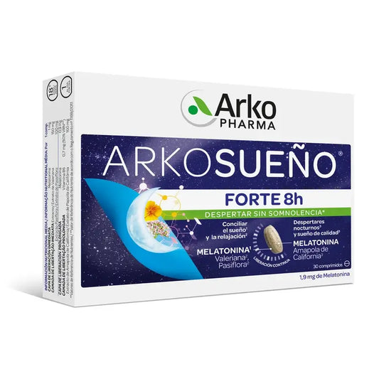 Arkopharma Arkosueño Forte 8H Doppelschicht, 30 Tabletten