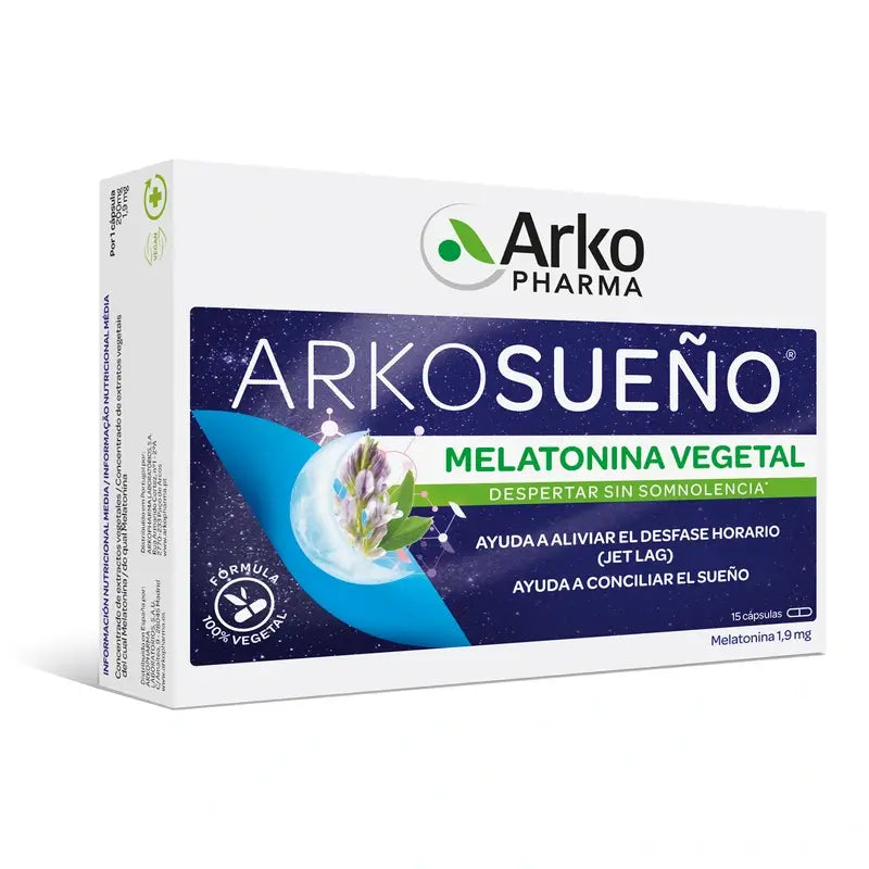 Arkopharma Arkosueño Melatonin 100% pflanzlich, 15 Kapseln