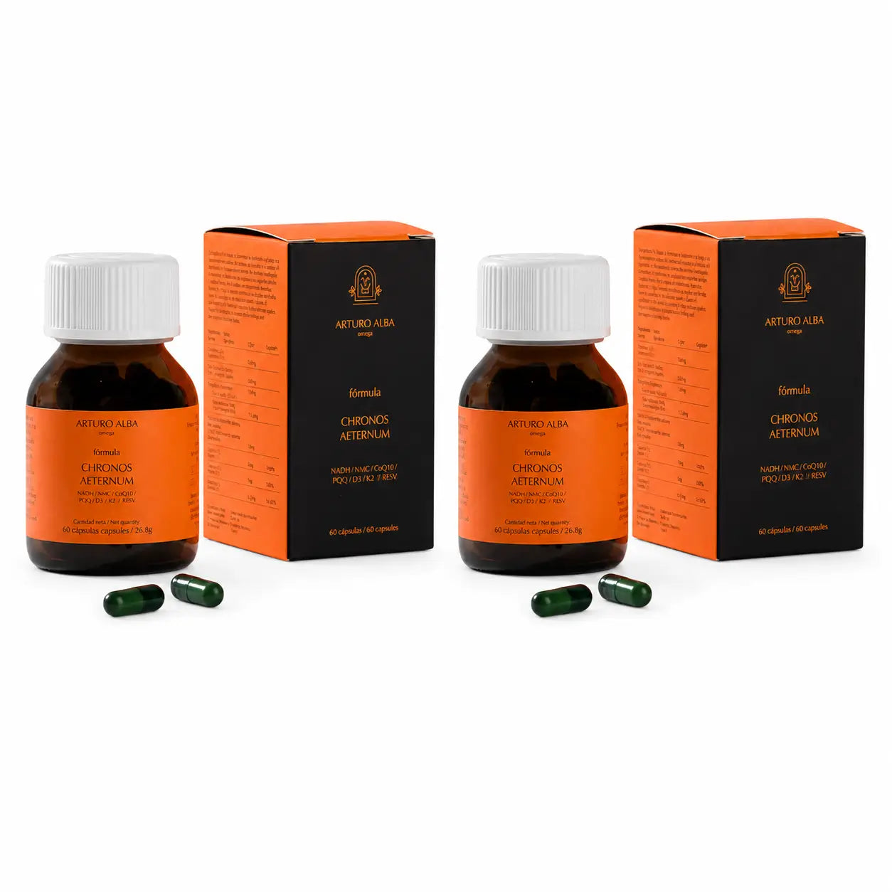 Arturo Alba Chronos Aeternum, 60 Kapseln, 2er-Pack