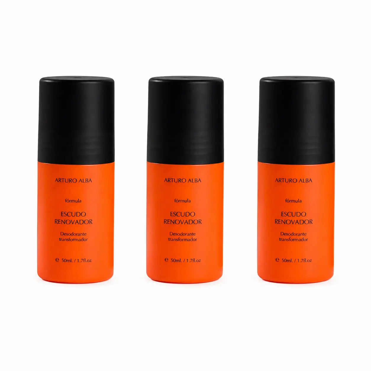 Arturo Alba Escudo Renovador Transformierendes Deodorant, 50 ml, 3er-Pack