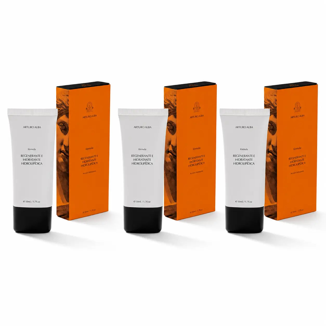 Arturo Alba Regenerierende und feuchtigkeitsspendende Hydrolipid-Formel 50 ml, 3er-Pack