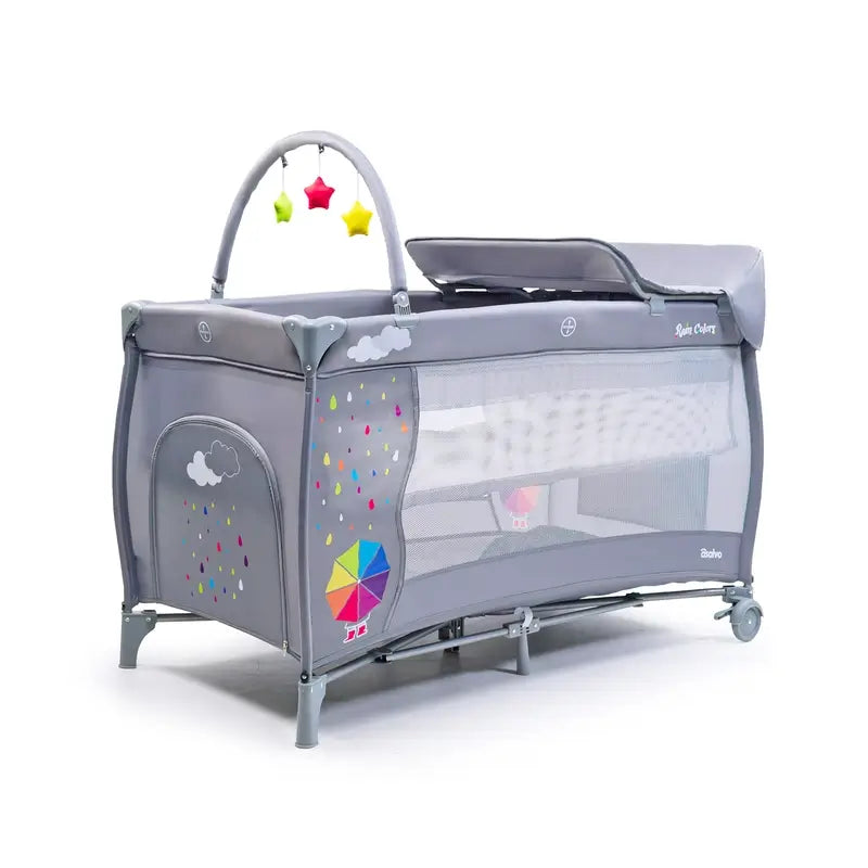 Asalvo Reisebett komplett mit Regenschirm