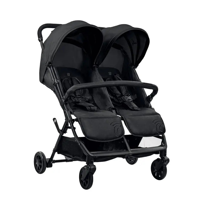 Asalvo Doppel-Kinderwagen Henry Schwarz