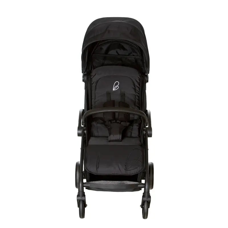 Asalvo Kinderwagen Plis Plas Schwarz mit schwarzem Fahrgestell