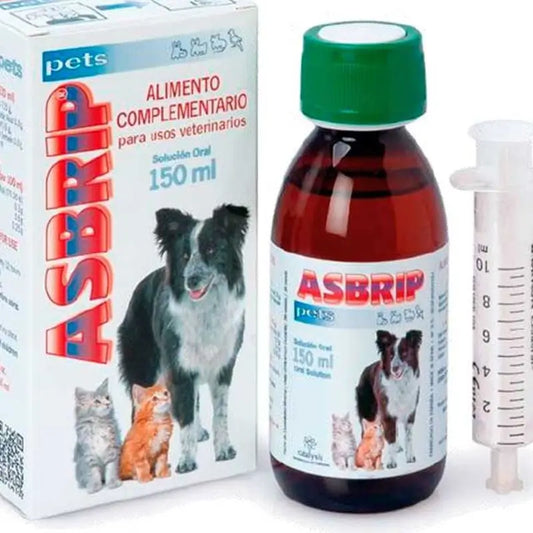 Asbrip Pets Oral Solution Ergänzungsfuttermittel für Atemwegserkrankungen , 150 ml