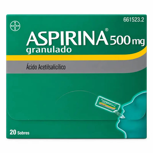 Aspirin 500 Mg Granulat zum Einnehmen, 20 Portionsbeutel