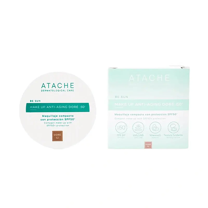 Atache Be Sun Make-up Anti-Aging LSF 50+ Doré, 12 g