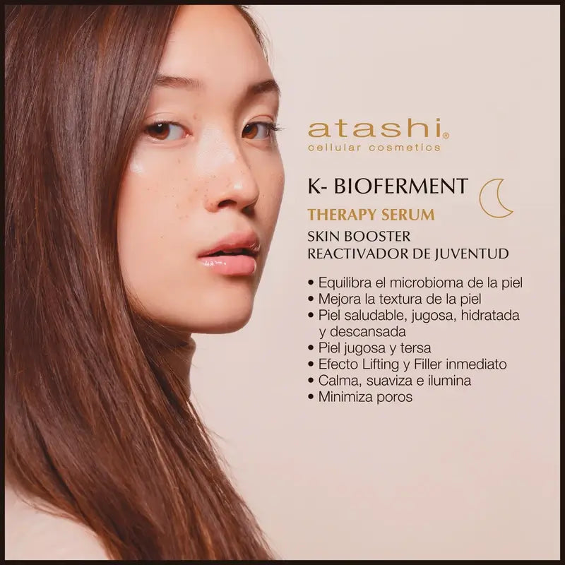 Atashi Ritual K-Bioferment Serum + Revitalisierende Anti-Ageing Creme + Jade Roller Geschenkbox