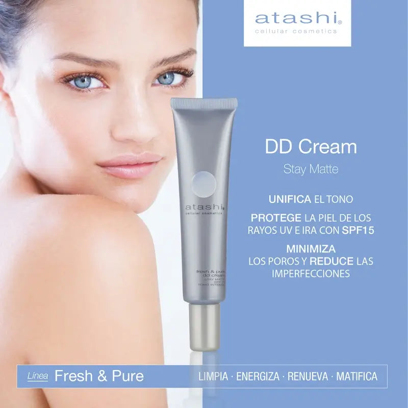 Atashi Fresh & Pure Dd Cream Mattifying Stay Matte Intensive Tone 40Ml
