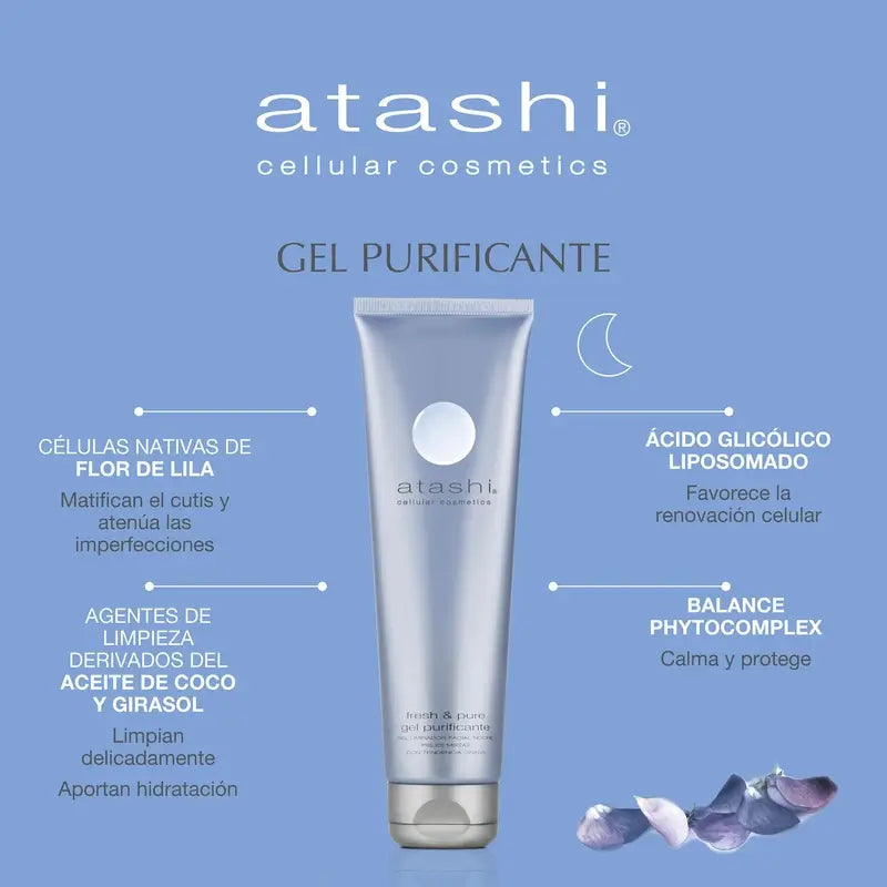 Atashi Gesichtsreinigungsgel Reinigend und mattierend Fettige Haut 150Ml