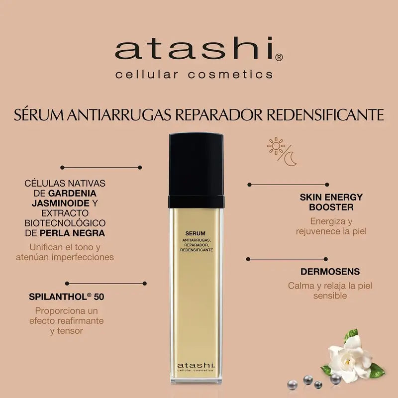 Atashi Anti-Ageing Redensifying Serum + Anti-Falten-Augenkonturenkasten