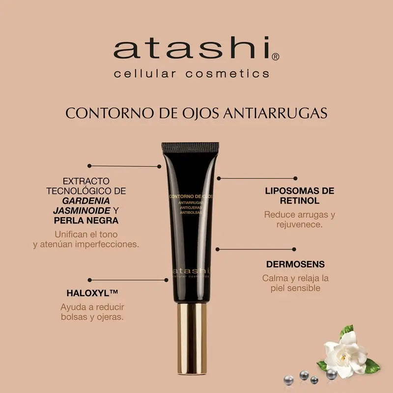 Atashi Anti-Ageing Redensifying Serum + Anti-Falten-Augenkonturenkasten