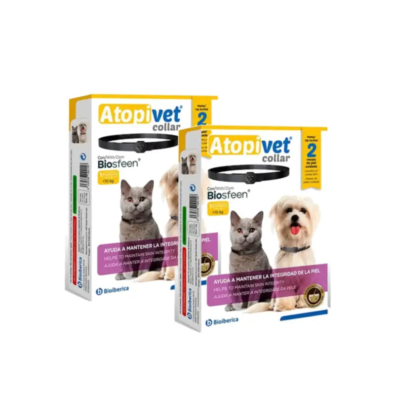 Atopivet Halsband 35 cm für Hunde und Katzen bis 10 kg, 2er-Pack