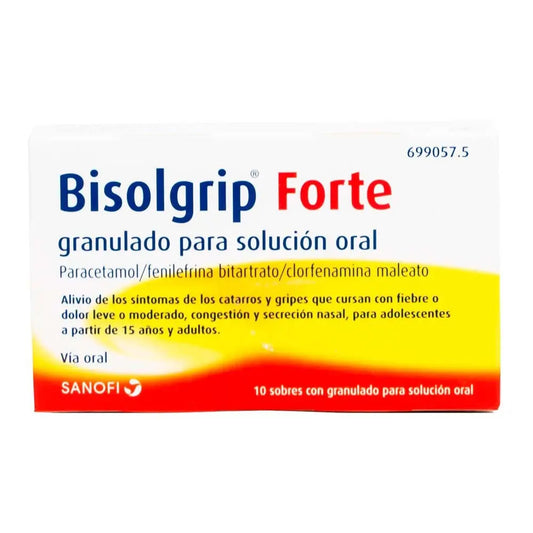 Bisolgrip Forte Granulierte Lösung zum Einnehmen 10 Beutel