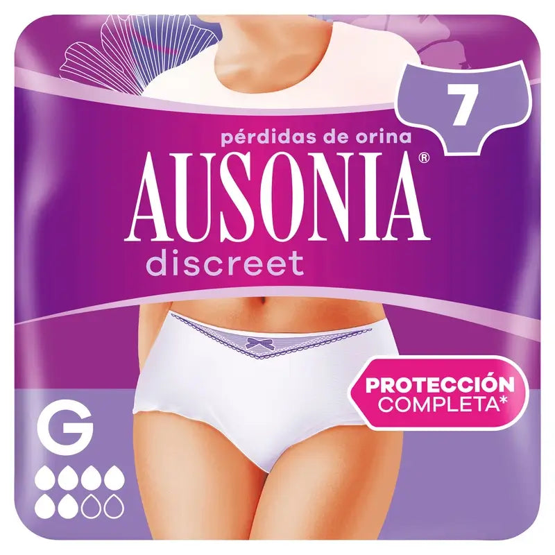 Ausonia Discreet Normal Inkontinenzslips Größe L, 7 Slips