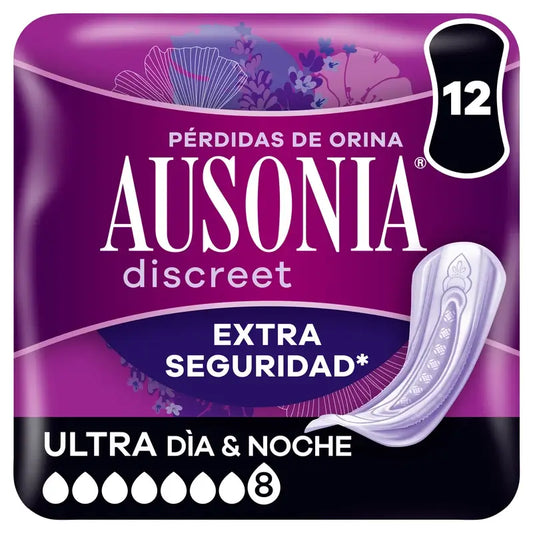 Ausonia Discreet Day & Night Ultra Urine Loss Pads, 12 Stück