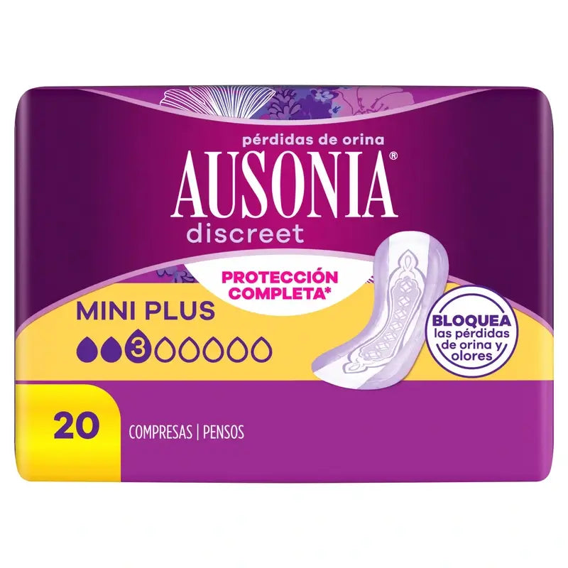 Ausonia Discreet Mini Plus Urinverlustpads, 20 Stück