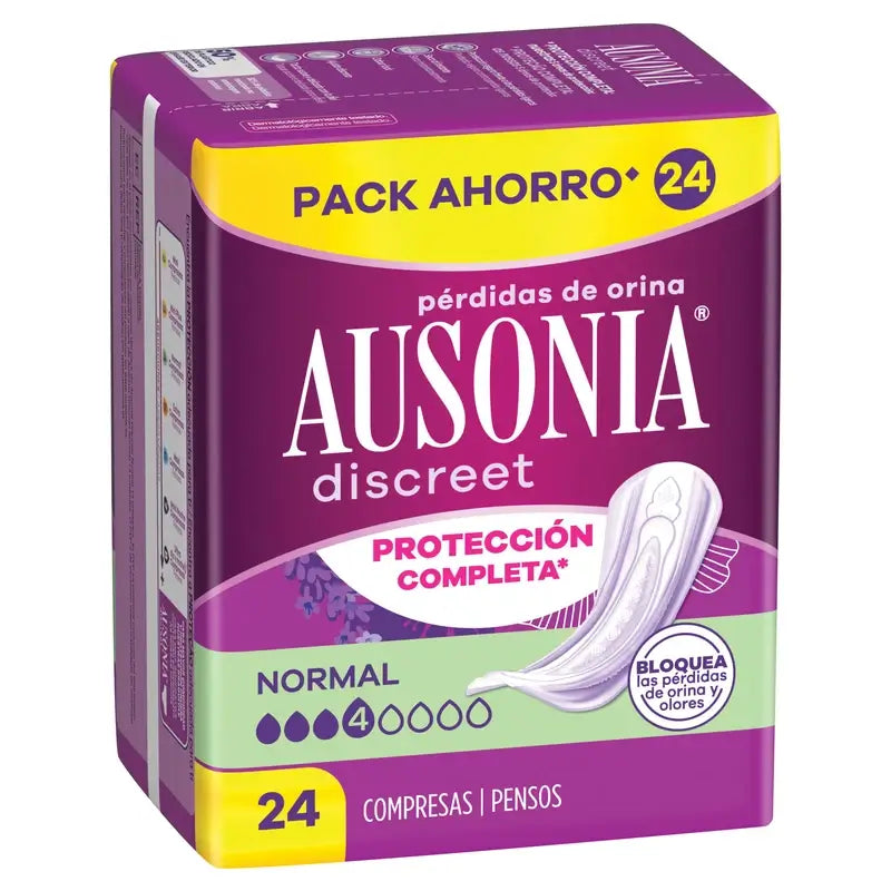 Ausonia Discreet Normal Urin Leckage Pads, 24 Einheiten