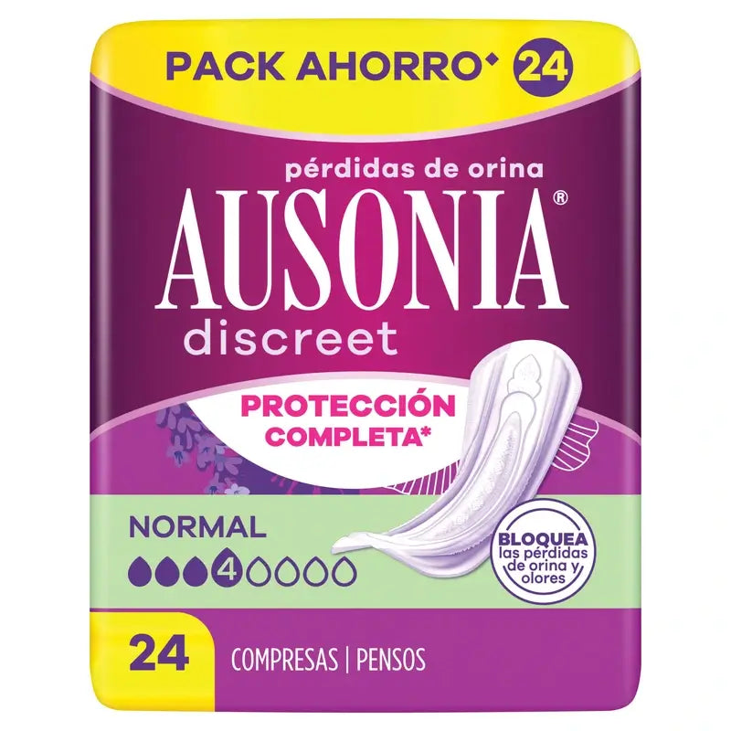 Ausonia Discreet Normal Urin Leckage Pads, 24 Einheiten