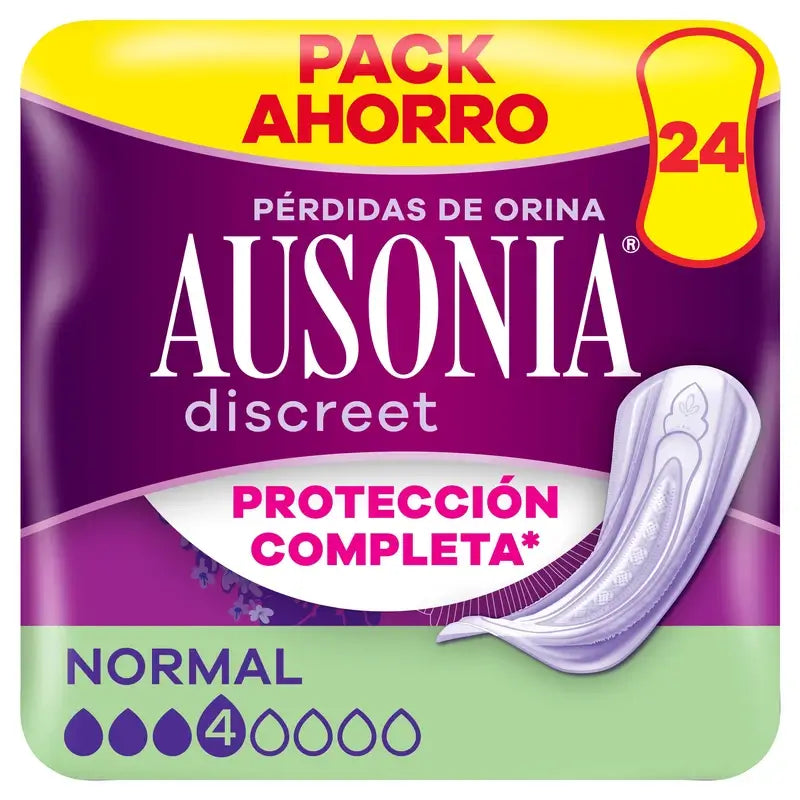 Ausonia Discreet Normal Urin Leckage Pads, 24 Einheiten