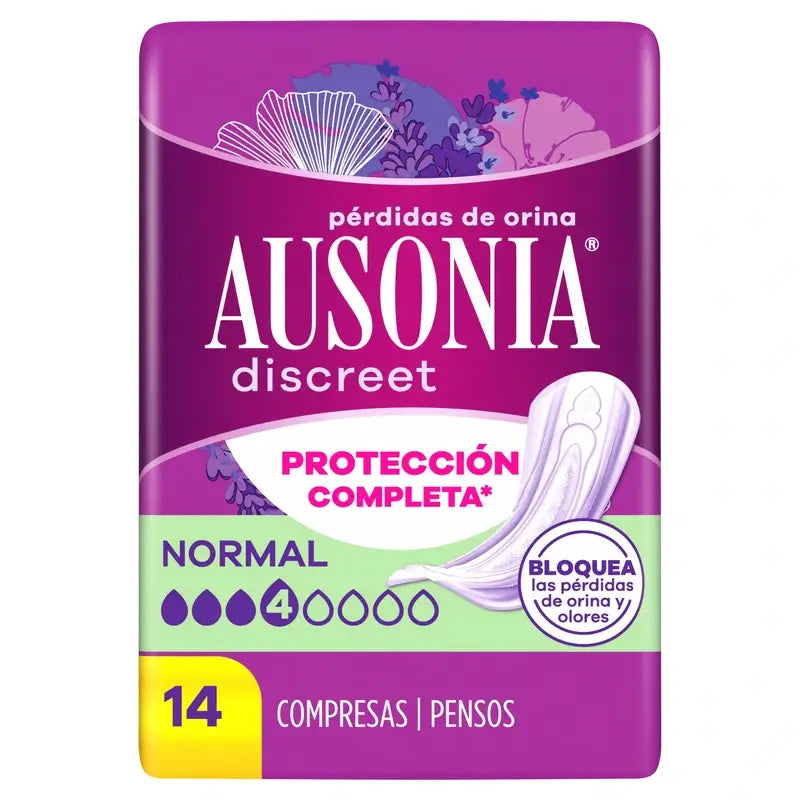 Ausonia Discreet Pads für normalen Urinabgang, 14 Stück