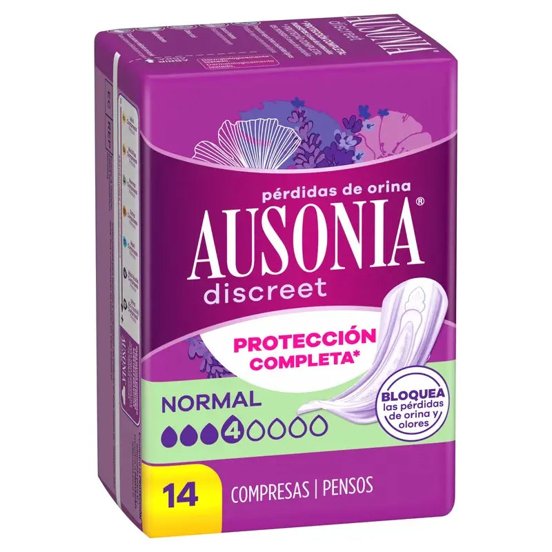 Ausonia Discreet Pads für normalen Urinabgang, 14 Stück