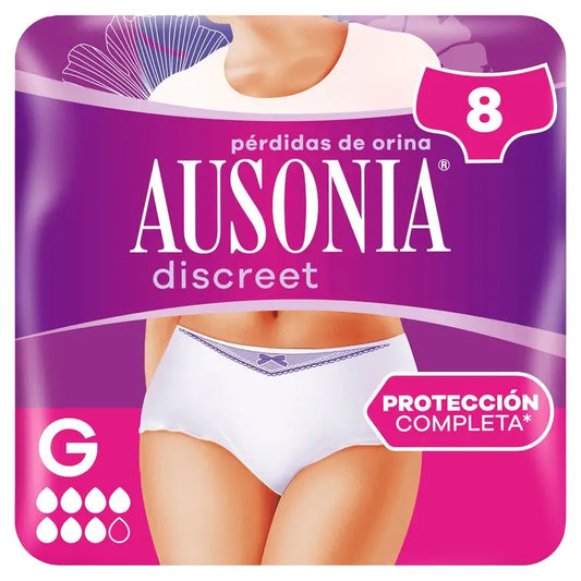 Ausonia Discreet Inkontinenzslips Plus Größe G, 8 Slips