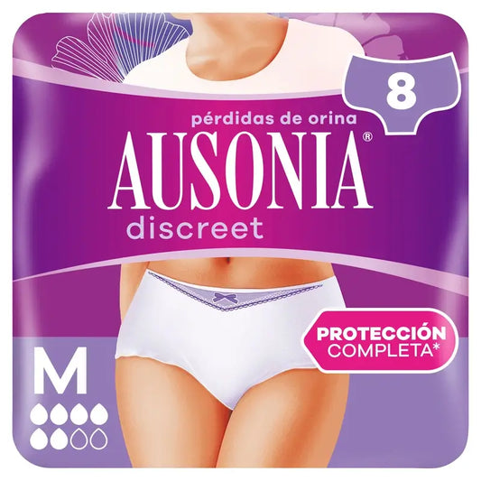 Ausonia Discreet Inkontinenzslips Normal Größe M, 8 Slips