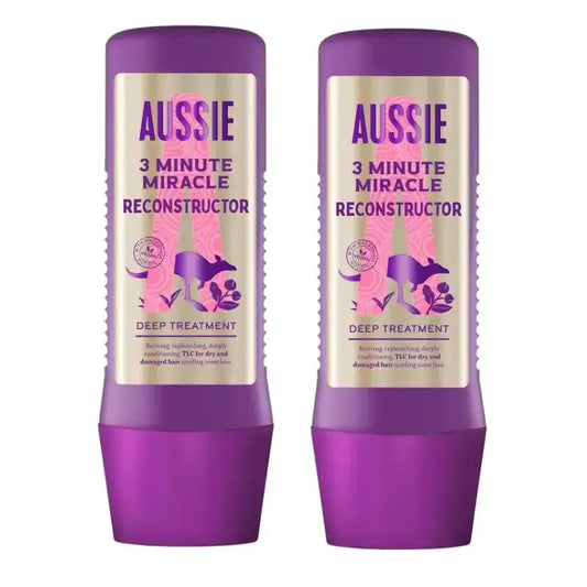 Aussie 3 Minutes Miracle Repair Sos Mask, Packung 2 x 225 ml