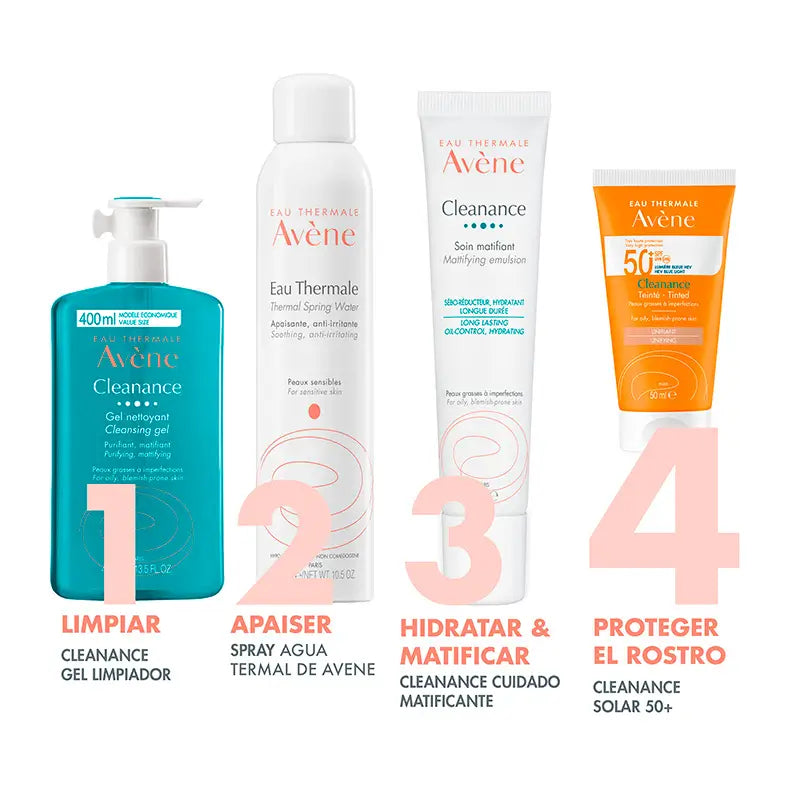 Avène Cleanance SPF 50+ Gesichtsschutz mit Farbe 50 ml