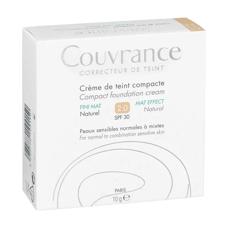 Avène Couvrance Kompakt Creme Mattes Finish Natürlich