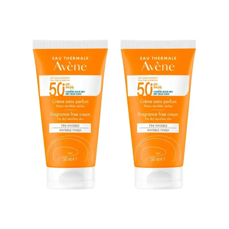 Avène Creme Spf 50+ Unparfümiert, 2X50 Ml