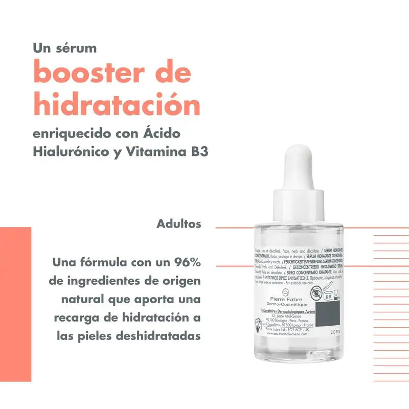 Avène Hydrance Boost Feuchtigkeitsspendendes Serum-Konzentrat, 30 ml
