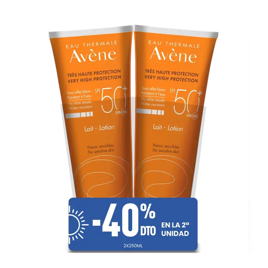 Avène Eau Thermale Milch Spf 50+ Packung 2 X 250Ml