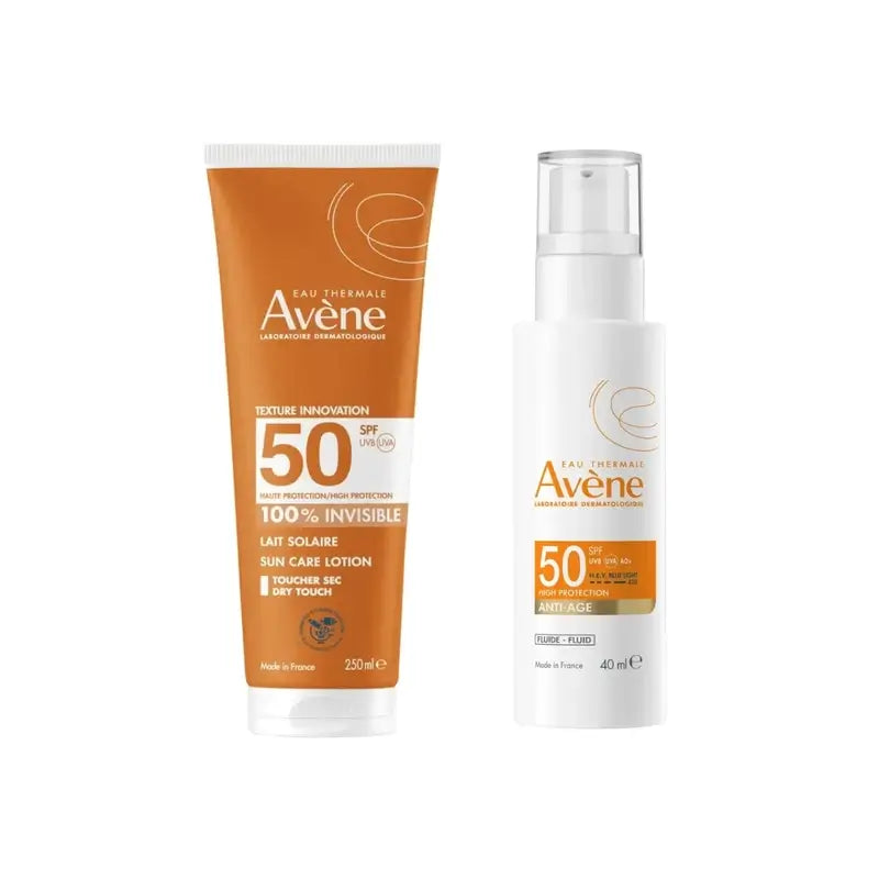 Avène Expert Anti-Ageing Spf50 40 Ml + Unsichtbare Milch Spf 50 250 Ml