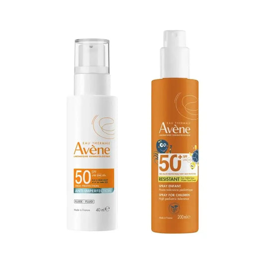 Avène Expert Anti-Unvollkommenheiten Spf50 40 Ml + Spray Familie Spf50+ 400 Ml