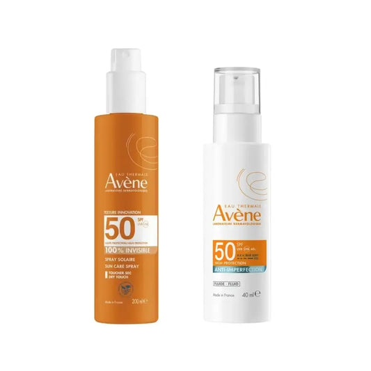 Avène Expert Anti-Unvollkommenheiten Spf50 40 Ml + Unsichtbares Spray Spf 50 200 Ml