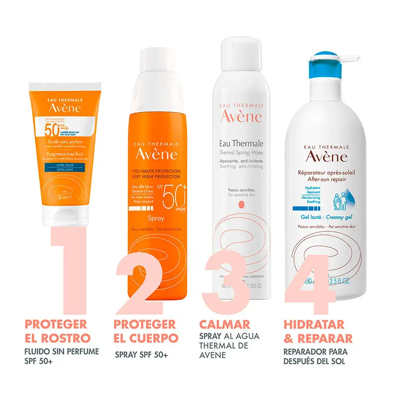 Avène Unparfümiertes Sonnenschutzfluid SPF 50+, 50 ml