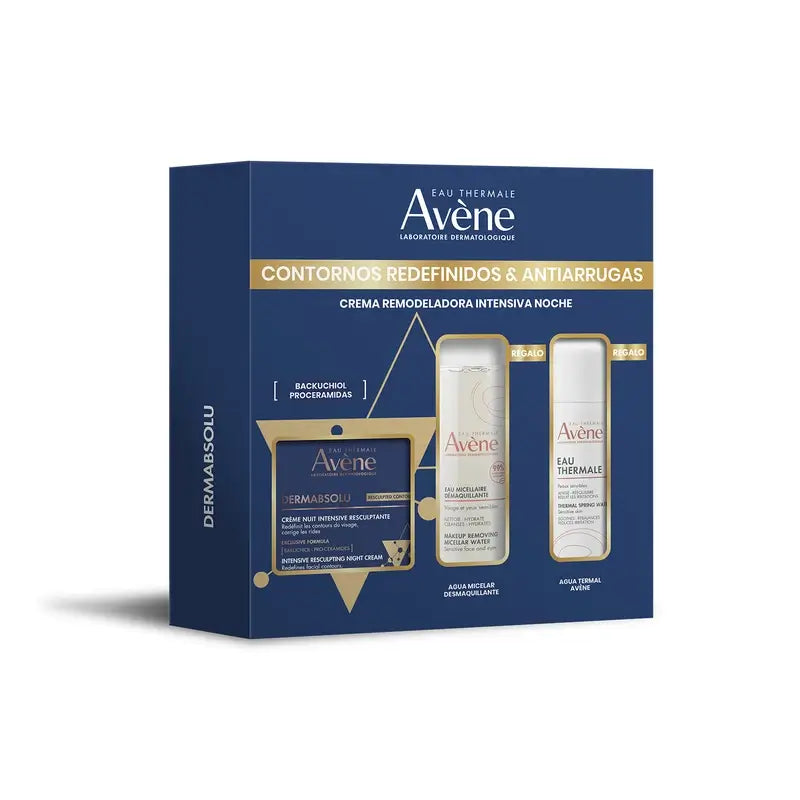Avène DermAbsolu-Set: Nachtcreme 40 ml + Gratis-Geschenk: Thermalwasser 50 ml und Mizellenwasser 50 ml