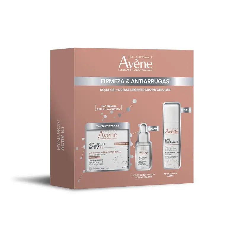 Avène Hyaluron Activ B3 Aqua Gel-Creme 50 ml + Gratis-Serum 10 ml und Thermalwasser 50 ml